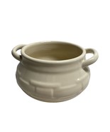 Longaberger Pottery Woven Traditions Small Soup Tureen Ivory 5.5&quot; - $523.51 MXN