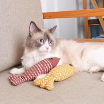 Linen Fish Pillow Cat Toy - The Hilarious Self-Hey Cat Entertainer - £7.99 GBP