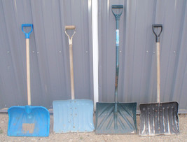 Lot Of 4 Snow Shovels - Fair Condition - $14 For All - £10.81 GBP