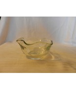 Wave Shaped Clear Glass Dip or Ice Cream Bowl 2.5&quot; Tall x 5.25&quot; - £31.32 GBP