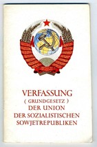 1977 Constitution (Basic Law) of the USSR in German Verfassung  - $25.71