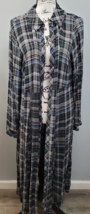 Torrid Cardigan Women&#39;s Size 2 Multi Plaid Rayon Long Sleeve Collared Open Front - $37.08