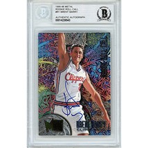Brent Barry Los Angeles Clippers Auto 1995 Fleer Signed On-Card Beckett ... - £61.38 GBP
