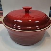 8.5&quot; Red Le Creuset Ceramic Dutch Oven Kitchen VGC - £27.49 GBP