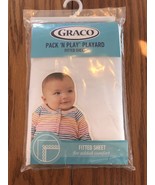 Graco Pack N Play Playard Quick Connect fitted sheet White Ships N 24h - $29.58