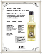 Reuzel 3-in-1 Tea Tree Shampoo, Liter image 3