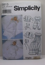 Vintage Simplicity 5813 Sewing Pattern Child&#39;s Sz A XX-XS-S-M Christening - £15.22 GBP