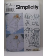 Vintage Simplicity 5813 Sewing Pattern Child&#39;s Sz A XX-XS-S-M Christening - £14.94 GBP
