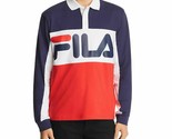 Fila Moris Logo-Print Color-Block Rugby Shirt Multicolor-Size Small - £24.07 GBP