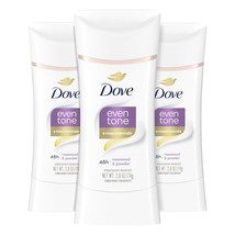 Dove Even Tone Antiperspirant Deodorant Stick Rosewood &amp; Powder 3 Count ... - £35.83 GBP