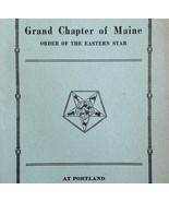 Order Of The Eastern Star 1928 Masonic Maine Grand Chapter Vol XII PB Bo... - £59.74 GBP