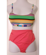 Two piece bikini set Roxy Top Anne Cole bottom Size large - $16.82