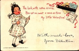 Udb 1903 Tuck &amp; Son&#39;s Ny Valentine POSTCARD-&quot;THE Lark With Notes Divine...&quot; Bkc - £3.95 GBP