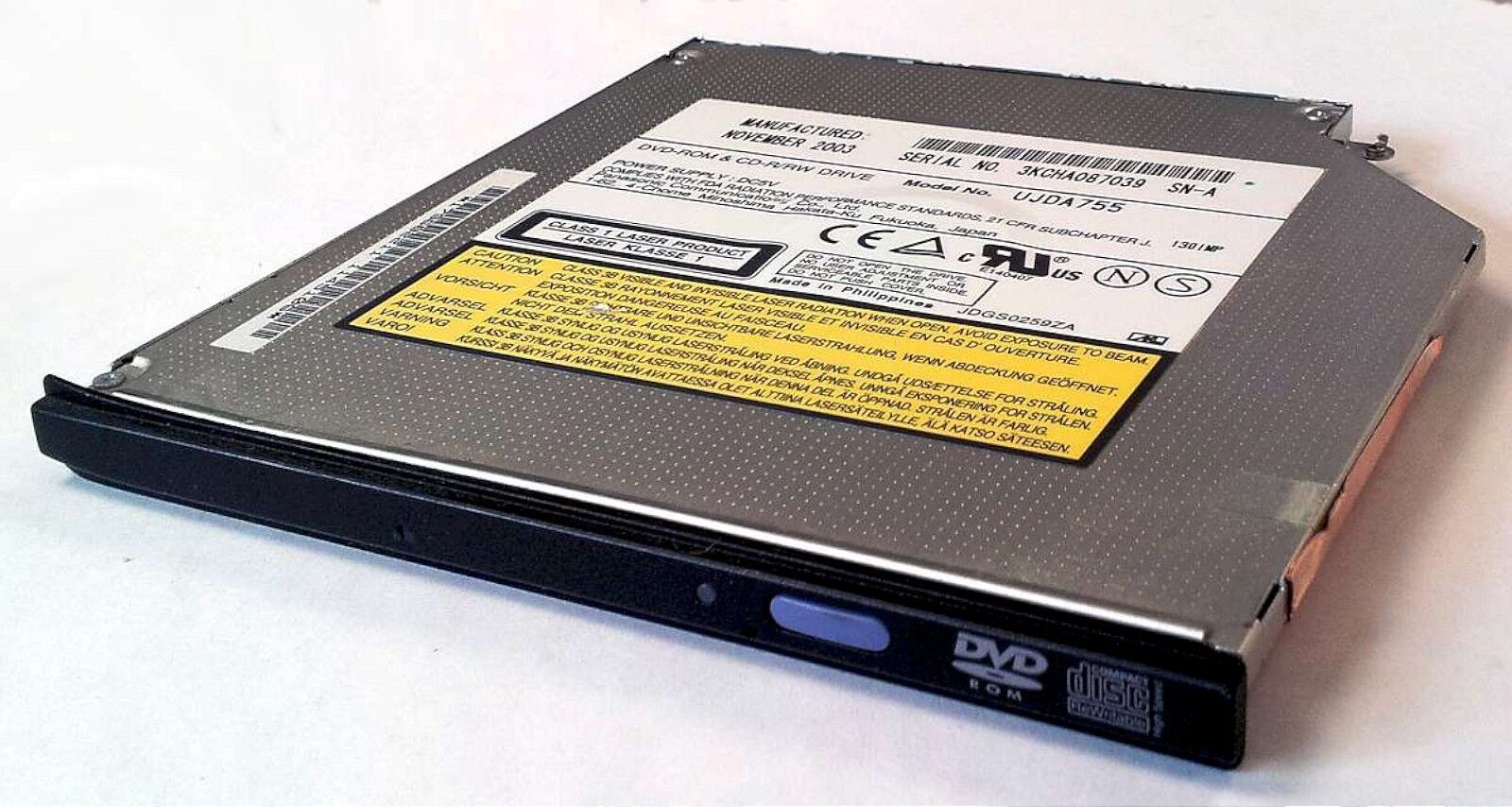 Sony Vaio PCG-V505 Laptop CDRW/DVD Drive UJDA755 V505BC V505BL V505DC V505DX - $9.36