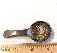 Steiff Sterling Tea Caddy Shell Shape Spoon Made For Museum Of Fine Arts - Bosto - £35.18 GBP