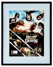 VINTAGE 2005 Beat Down Fists of Vengeance Framed 11x14 Advertisement PS2... - £27.12 GBP