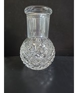 Vintage Cut Glass  Tumble Up Bedside Water Carafe Heavy Beautiful - $463.66 MXN