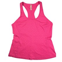Lucy Womens M Pink Racerback Victory Lap Mesh Tank Sleeveless Scoop Neck Neon - £13.42 GBP