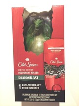 Old Spice~ Limited Edition~Dragonblast~Deodorant Holder &amp; 2.6 0z. Deodorant~New - £27.05 GBP