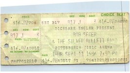 Bob Seger Silber Kugel Band Ticket Stumpf September 11 1986 Pittsburgh Pa - £34.20 GBP