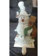 Snowman Figurine 7&quot; high by 4&quot; wide weighs 1 lb 11 oz - $3.96