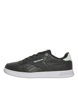 Womens Reebok Court Advance Trainers Core Black/Aqu Dust/Sport Green - $43.49