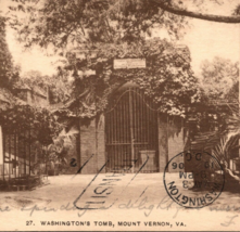 1906 George Washington Tomb Mount Vernon VA Undivided Back Postcard - £19.57 GBP