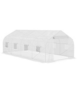 Outsunny 20x10x7 Walk-in Tunnel Greenhouse w/ Mesh Door &amp; Windows - $4,766.11 MXN