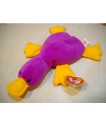 Patti the Platypus 1993 Ty Beanie Babies with tag protector PVC Pellets ... - $2,250.00