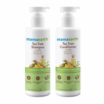 Mamaearth Tea Tree Anti Dandruff Hair Kit (Shampoo 250ml + Conditioner 250ml) - £35.09 GBP