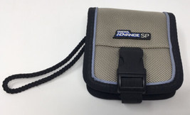 NINTENDO Gameboy Advance SP Carrying Case Gray w/ Clasp Belt Clip Wrist Strap - £11.71 GBP