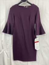 CK Calvin Klein Women&#39;s Size 10 Party Purple Cocktail Dress Solid NWT $134 - £31.96 GBP