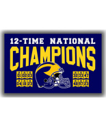 Michigan Wolverines Football National Champions Flag 90x150cm 3x5ft Best... - £11.88 GBP