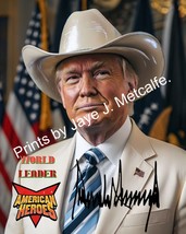 DJ TRUMP 8X10 Cowboy style America Hero ready-to-frame, high quality pho... - £10.69 GBP