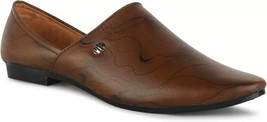 Herren Jutti Ethnisch Indisch Mojari Hochzeit Party Schuhe US Größe 7-11 Brown - $32.16