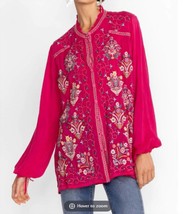 Johnny Was bertha blouse in Pink - size L - £739.29 GBP