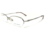 Laura Ashley Eyeglasses Frames Blythe Silver Oval Half Rim Floral 52-16-135 - $46.53