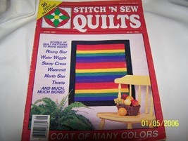 Stitch &#39;N Sew Quilts Magazine (MAY/JUNE 1987) Vol 7 No 3 [Single Issue] - $8.90