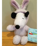 Snoopy Peanuts  9 Inch Purple Dressed Like Easter Bunny Hallmark New Wit... - $12.86