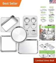 Oven &amp; Dishwasher Safe 6-Piece Baking Set - Space-Saving Stainless Steel - $57.00