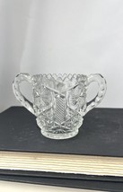 Clear Vintage Imperial Glass Mogul Variant Mini Open Sugar EAPG Pressed Glass - £8.90 GBP