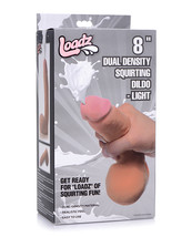 Loadz 8&quot; Dual Density Squirting Dildo - Light - £31.39 GBP