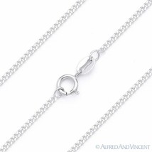 Italy .925 Sterling Silver 1.3mm Thin Cuban / Curb Link Italian Chain Necklace - £13.00 GBP+