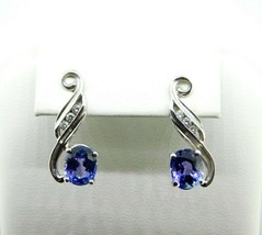 Authenticity Guarantee 
14k White Gold 3.2ct Genuine Natural Tanzanite and Di... - £1,453.12 GBP