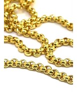 22K 22kt  PURE YELLOW GOLD  Rolo chain / necklace 20&quot; - £1,153.29 GBP