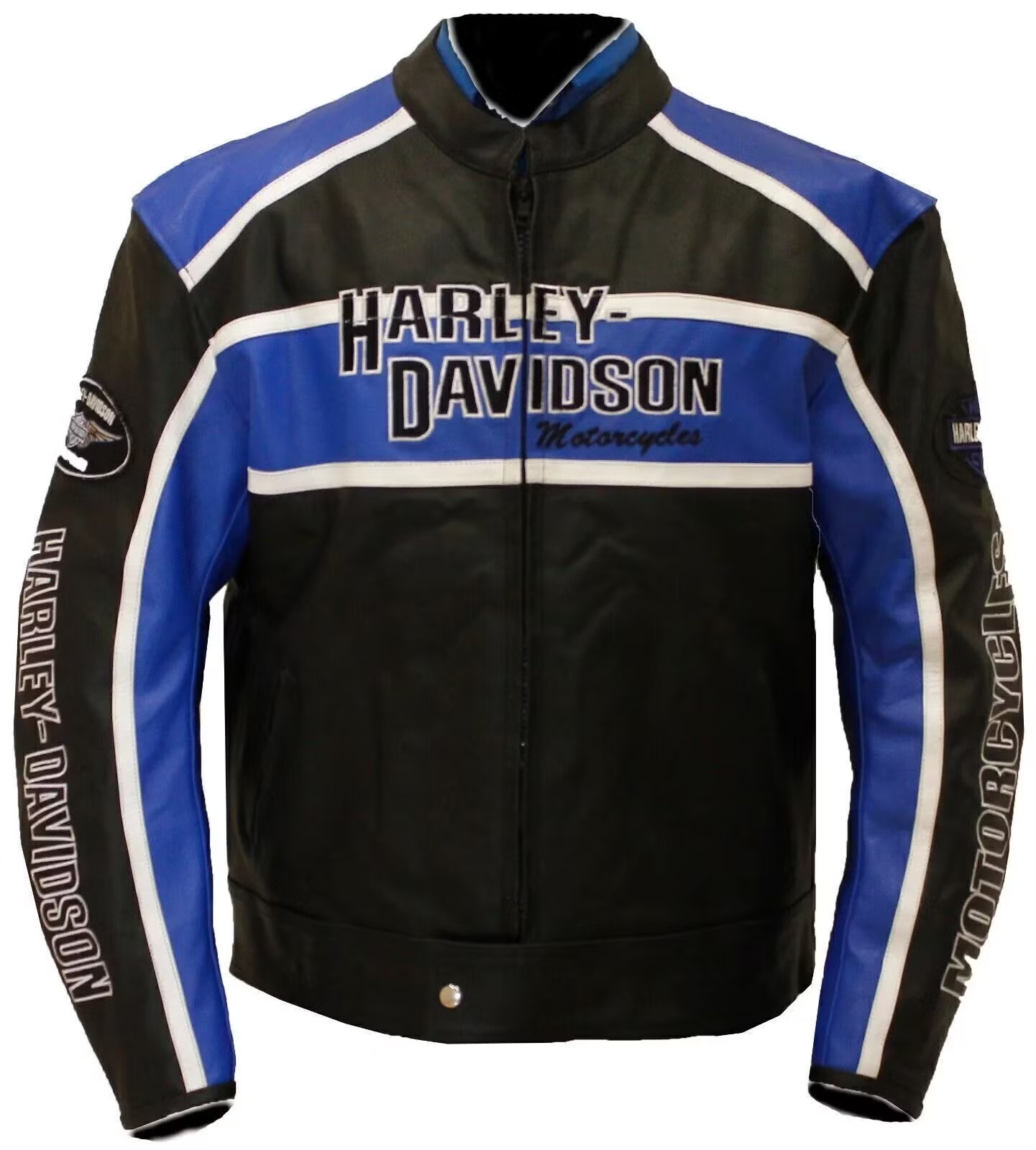 Harley Davidson BLUE CRUISER Microfiber Motorcycle Riding Jacket