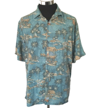 Windham Pointe Island Casual Shirt Men&#39;s Size Large Multicolor Tropical Hawaiian - £14.73 GBP