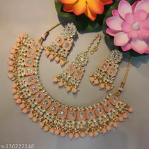 Kundan Indian 2023 Latest Design jewelry Set Earrings necklace sabyasachi02 - £22.07 GBP