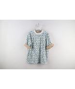 Vtg 90s Country Primitive Womens Size XL All Over Print Flower Pocket T-... - $47.29 CAD