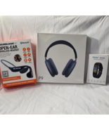BUNDLE (Blue P9 Pro Wireless Headphones+SoundLogic Headset+Blue Smart Band - $1,099.57 MXN